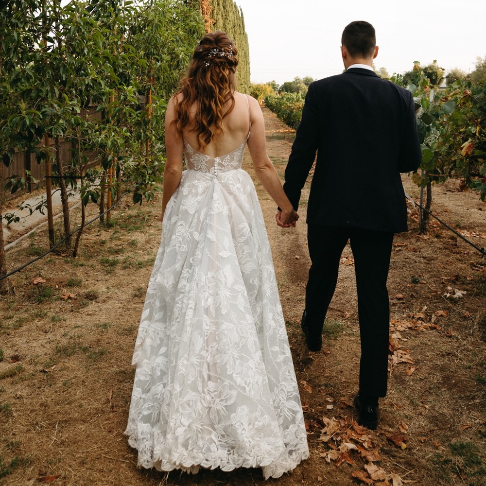 A fairytale wedding dress. Stunning lace, timeless, vintage, rustic.